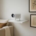 Prateleira 40 X 15cm Branca Suporte Invisível Para Projetor