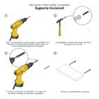 Prateleira 40 X 15cm Branca Suporte Invisível Para Projetor