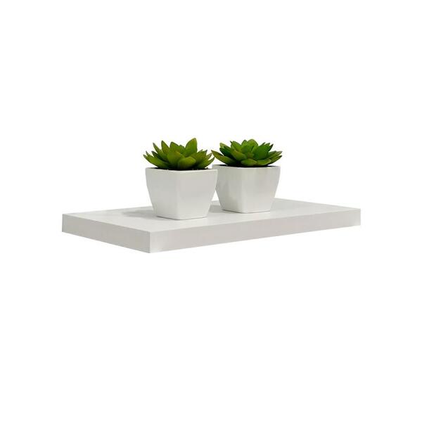 Prateleira 40 X 15cm Branco Espessura 25mm Suporte Invisível