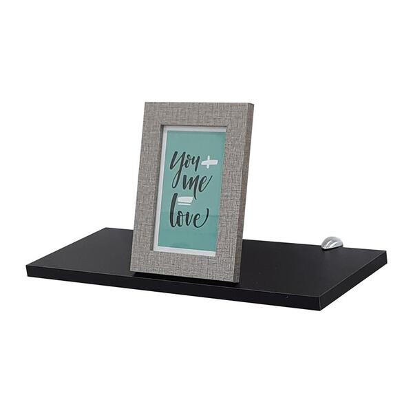Prateleira 40 X 15cm Preta Com Suporte Tucano