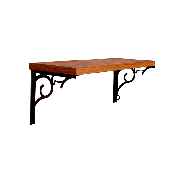 Prateleira 45cm Madeira Maciça Suporte Nicho Organizador Livr