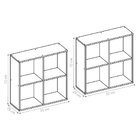 Prateleira 4 Nichos Filip Preto