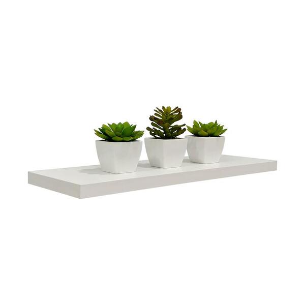 Prateleira 50 X 15cm Branco Espessura 25mm Suporte Invisível