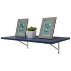 Prateleira 50 X 25cm Azul Com Mão Francesa