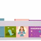 Prateleira 50cm Branco Para Livro Revista Infantil Parede