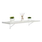 Prateleira 60 X 25cm Branco Espessura 25mm Mão Francesa