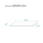 Prateleira 60 X 25cm Nogal Com Mão Francesa