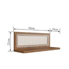 Prateleira 60cm Em Palhinha Origem