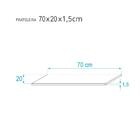 Prateleira 70 X 20cm Cinza Claro Suporte Invisível