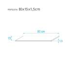 Prateleira 80 X 15cm Freijó Suporte Invisível