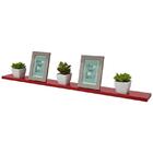 Prateleira 80 X 20cm Vermelha Suporte Invisível