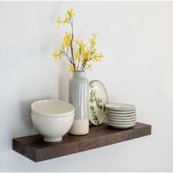 Prateleira 85x20 Suporte Invisível Madeira Maciça Prancha Imb