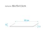 Prateleira 90 X 10cm Cinza Claro Suporte Invisível