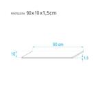 Prateleira 90 X 10cm Rosa Claro Suporte Invisível