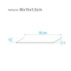 Prateleira 90 X 15cm Amarela Suporte Invisível