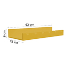 Prateleira Adega New Suporte Vinhos E Garrafas Amarelo Laca