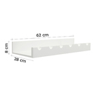 Prateleira Adega New Suporte Vinhos E Garrafas Branco Laca