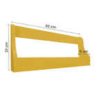 Prateleira Adega Suporte Para Vinhos E Bebidas Amarelo Laca