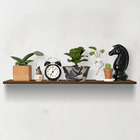 Prateleira Amadeirada De Mdf 60x15 Suporte Invisível