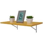 Prateleira Amarela 100 X 20cm Com Suporte Mao Francesa