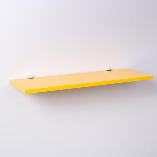 Prateleira Amarela 40 X 20cm Com Suporte Tucano