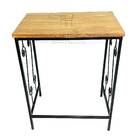 Prateleira Aparador De Pé Estante Ferro Madeira Suporte Micro