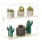 Prateleira Aramada Com Madeira Quadrada Branco