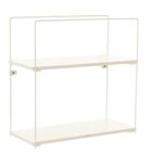 Prateleira Aramada Com Madeira Quadrada Branco