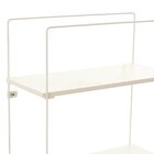 Prateleira Aramada Com Madeira Quadrada Branco