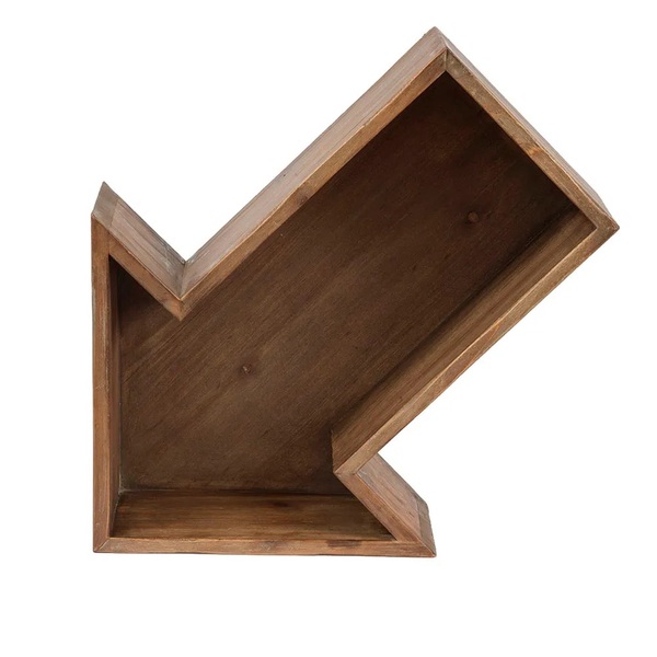 Prateleira Artesanal Em Madeira - Vintage - Carisma