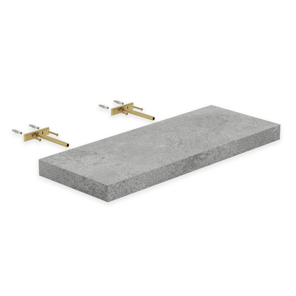 Prateleira Borda Reta 60x23,5cm Concreto