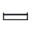 Prateleira Borda Reta Suporte Embutido Box MDF Preto 45x10x1,5cm Spaceo