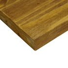 Prateleira Borda Reta Suporte Embutido Madeira Padrão Jatobá 80x20x3cm Spaceo