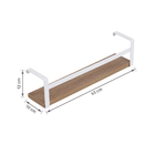 Prateleira Box Estilo 45Cm Branco/Madeirado