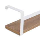 Prateleira Box Estilo 45Cm Branco/Madeirado