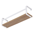 Prateleira Box Estilo 45Cm Branco/Madeirado