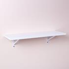 Prateleira Branca 80 X 20cm Com Suporte Mao Francesa