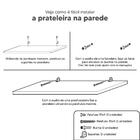 Prateleira Branca Mdf 40 X 10cm Suporte L