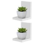 Prateleira Buzios 15 X 12 Cm Branco - 2 Unidades