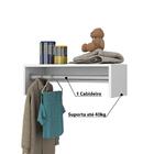 Prateleira Cabideiro Charm Branco - Casatema