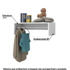 Prateleira Cabideiro Charm Branco - Casatema