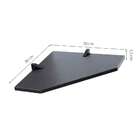 Prateleira Canto Preta 30x30 Cm