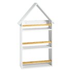 Prateleira Casinha 106x68x10cm Infantil Branco/amêndoa