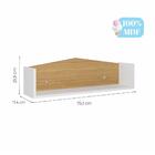 Prateleira Casinha Em Mdf - Branco/natural