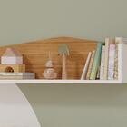 Prateleira Casinha Em Mdf - Branco/natural