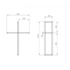 Prateleira Colméia Bronze Madeirado Claro Lilies Móveis