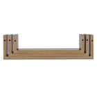 Prateleira Com Aba Estilo Preto