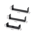 Prateleira Com Aba Estilo Preto