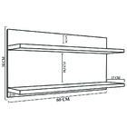 Prateleira Com Fundo Trovarelli Preto