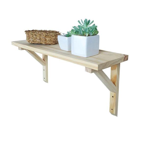 Prateleira Com Mão Francesa Chapecó 27a X 60l X 19p Em Madeir